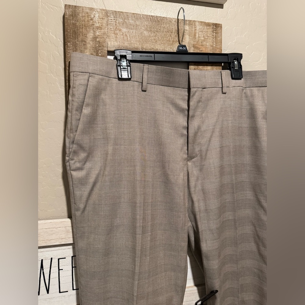 Haggar Premium Stretch Tailored Fit Pants - Light Brown - Picture 5 of 10